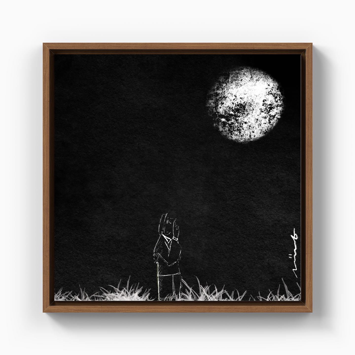 I wish I was the moon - Kanvas Tablo