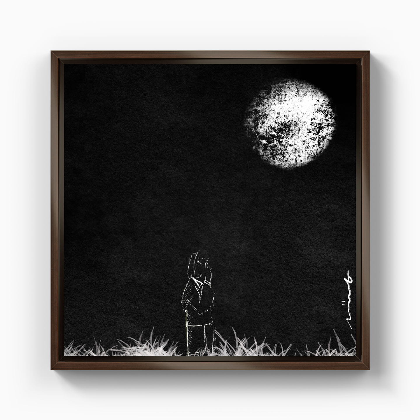 I wish I was the moon - Kanvas Tablo