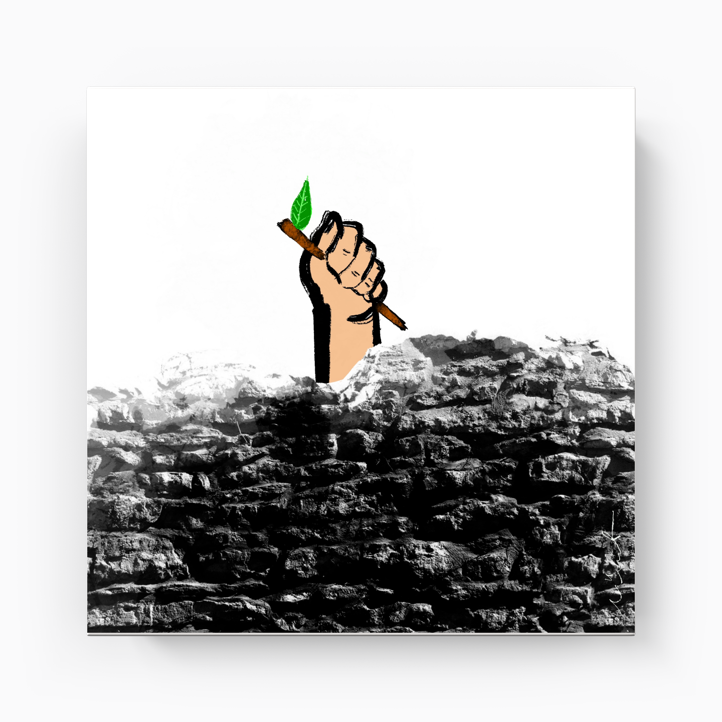 Green I - Kanvas Tablo