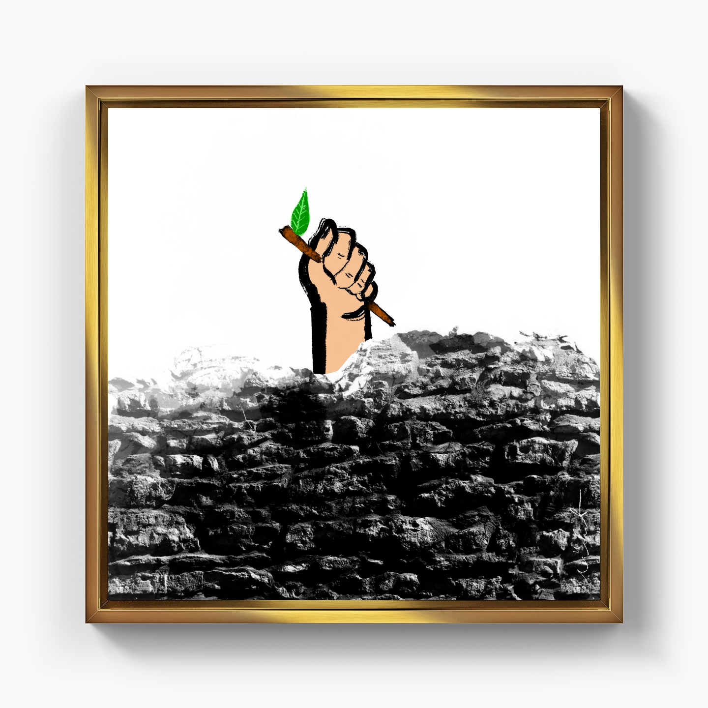 Green I - Kanvas Tablo