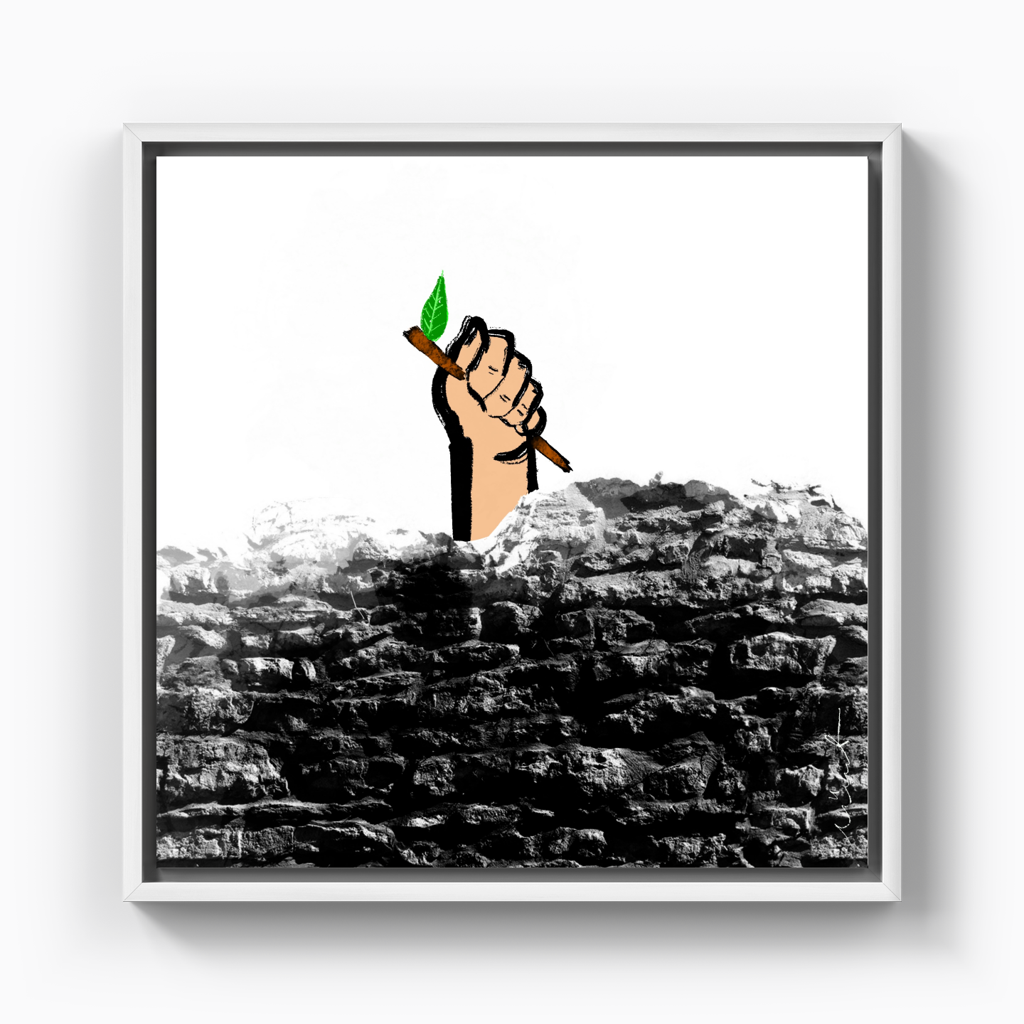 Green I - Kanvas Tablo