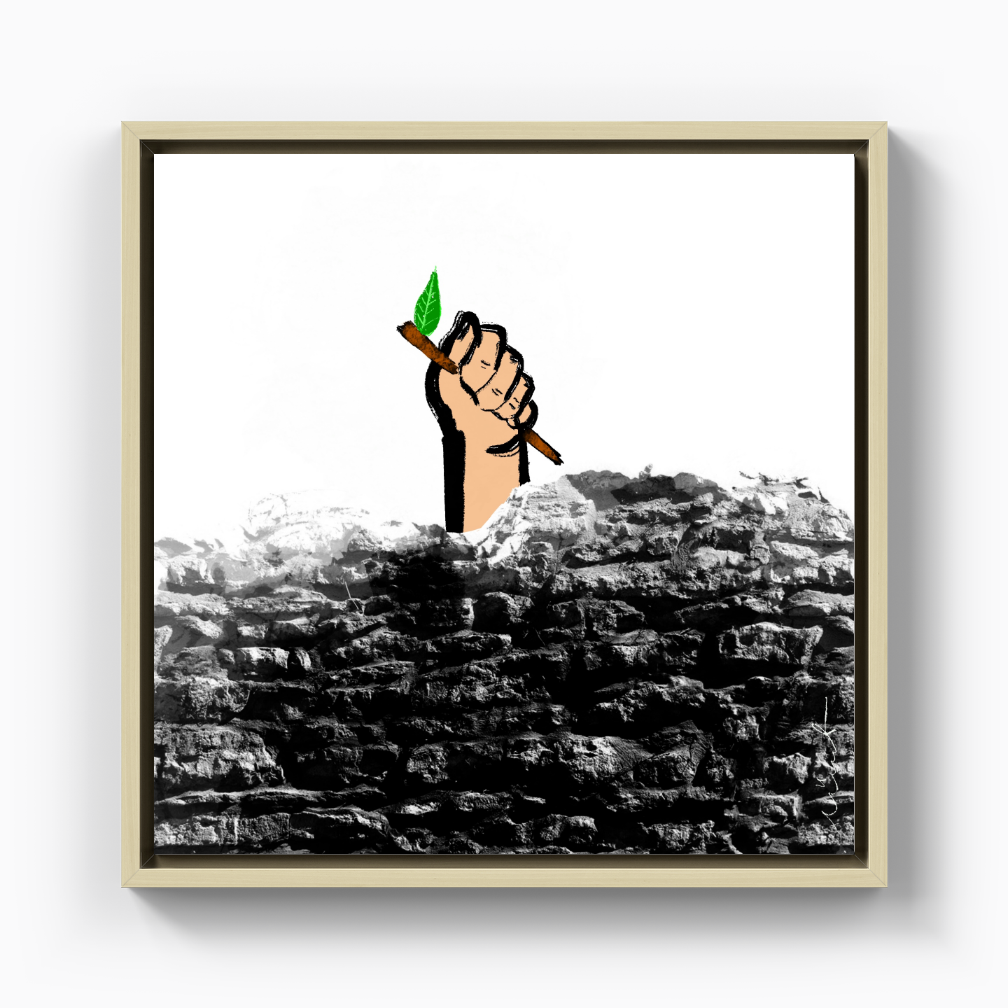 Green I - Kanvas Tablo