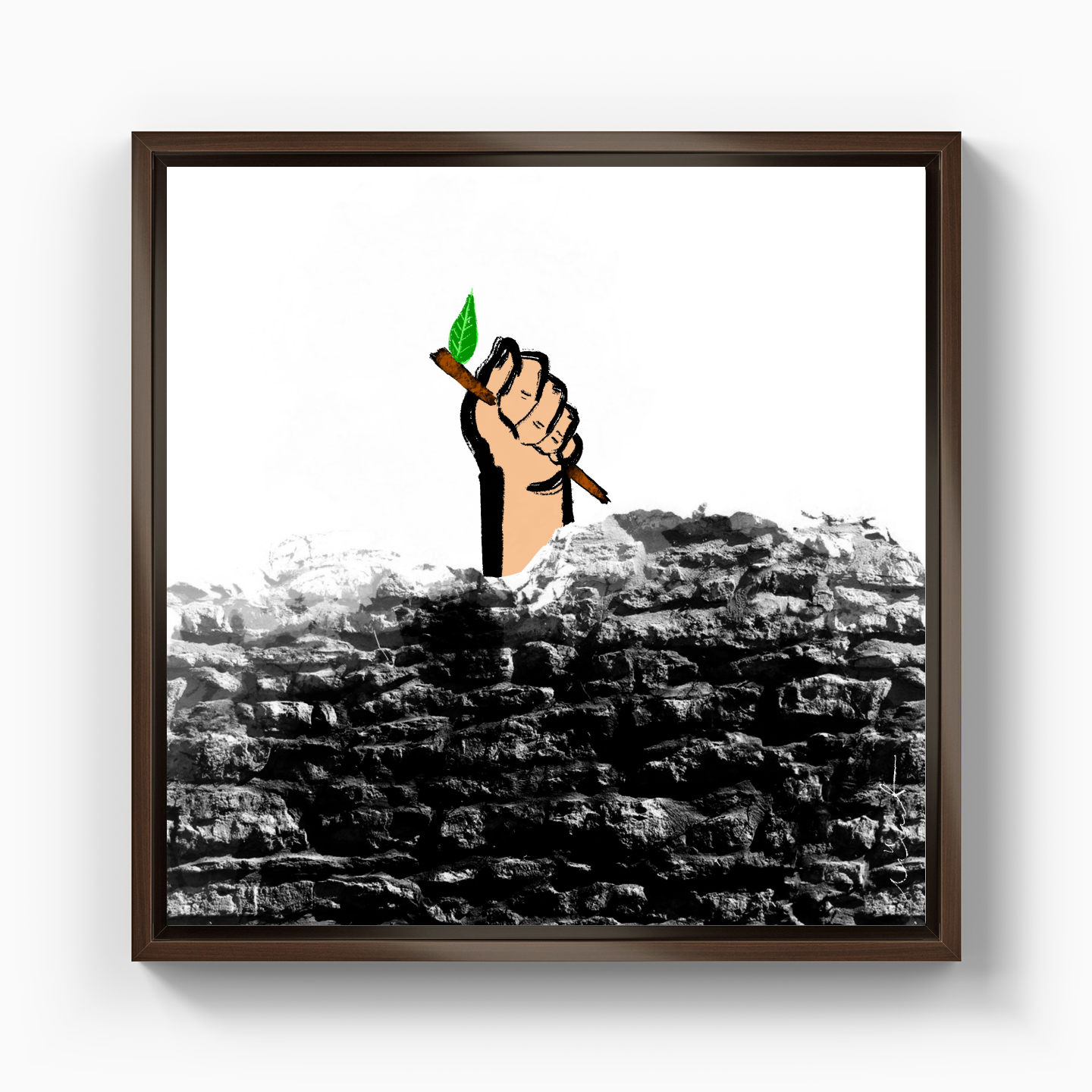 Green I - Kanvas Tablo