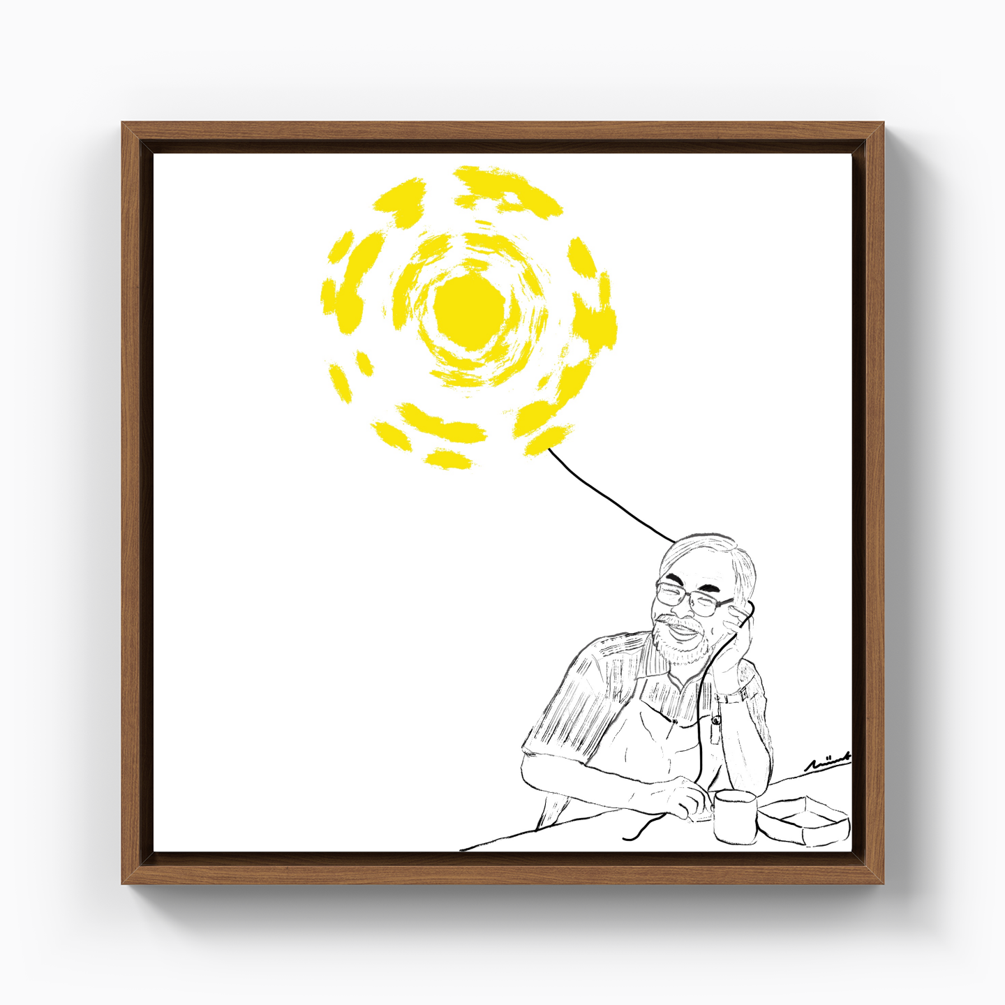 Hayao Miyazaki - Kanvas Tablo