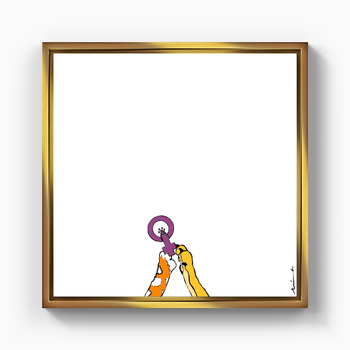 Little Friends - Kanvas Tablo