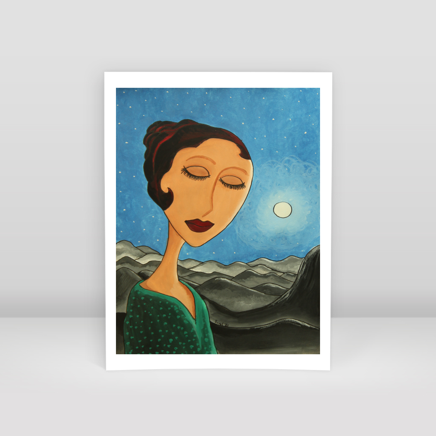 Gecenin Sessizliği - Art Print