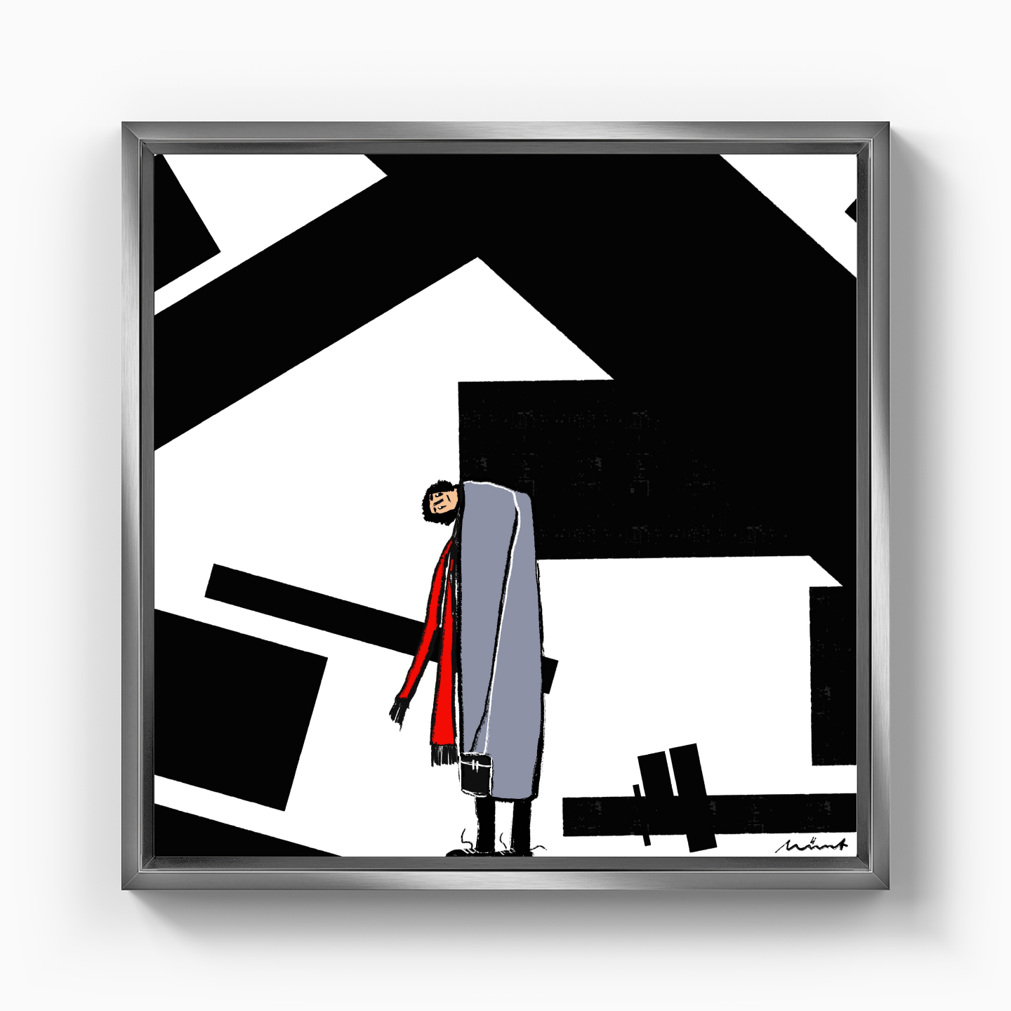 concrete piles - Kanvas Tablo