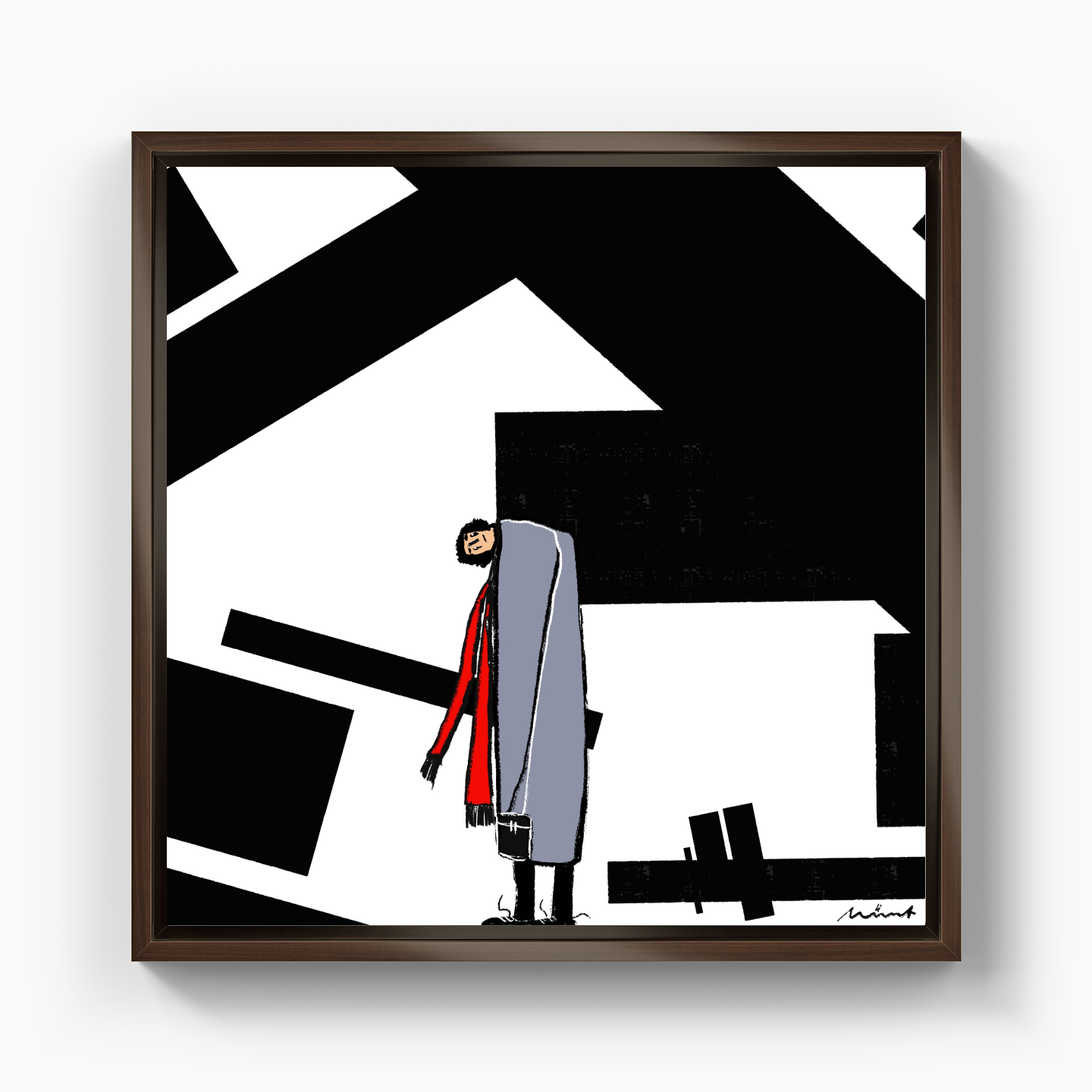 concrete piles - Kanvas Tablo