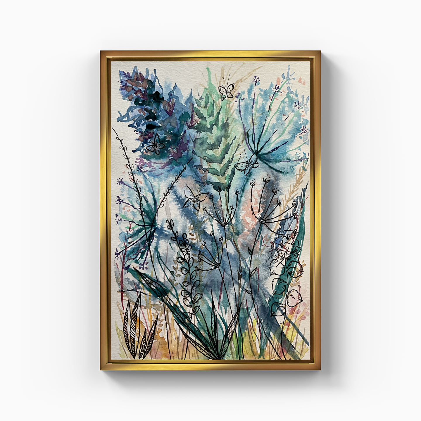 Mavi Bahar - Kanvas Tablo