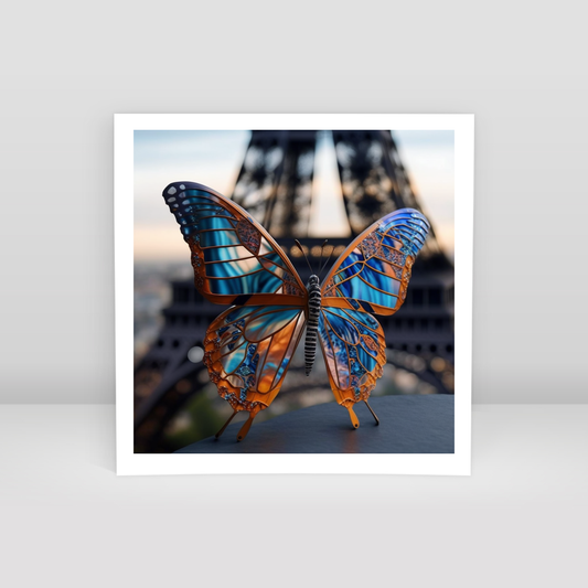 Metallic Butterfly - Art Print