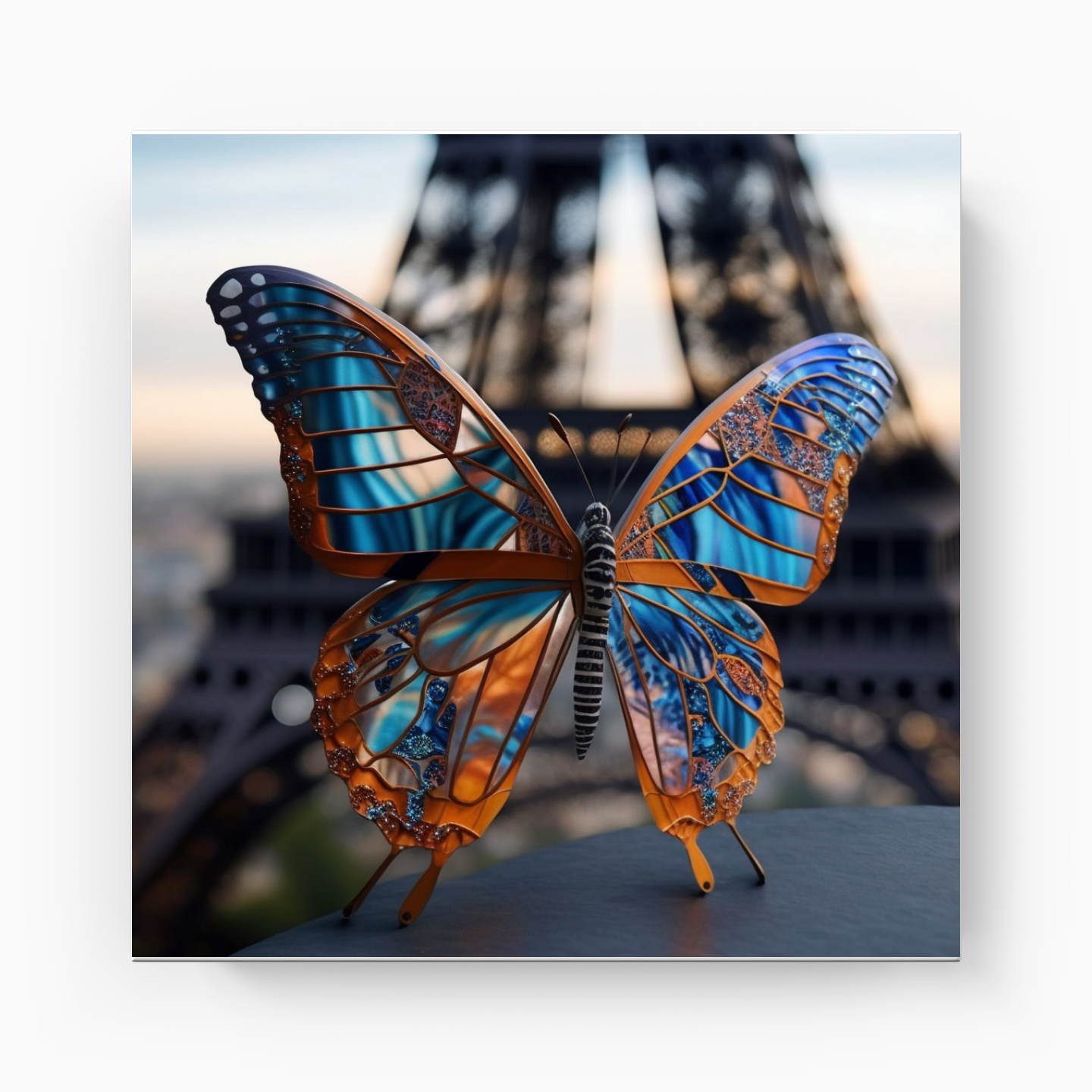 Metallic Butterfly - Canvas Print