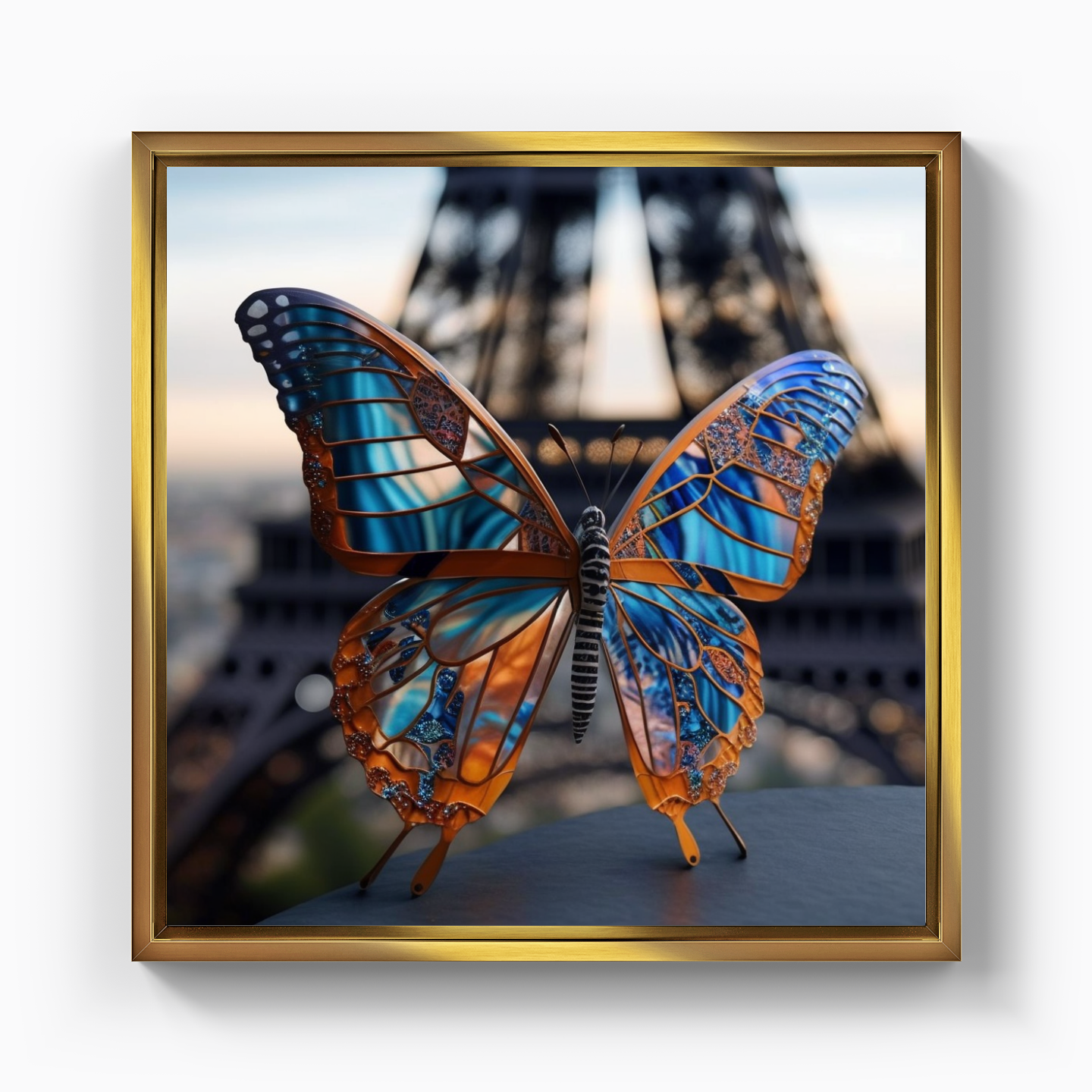 Metallic Butterfly - Canvas Print