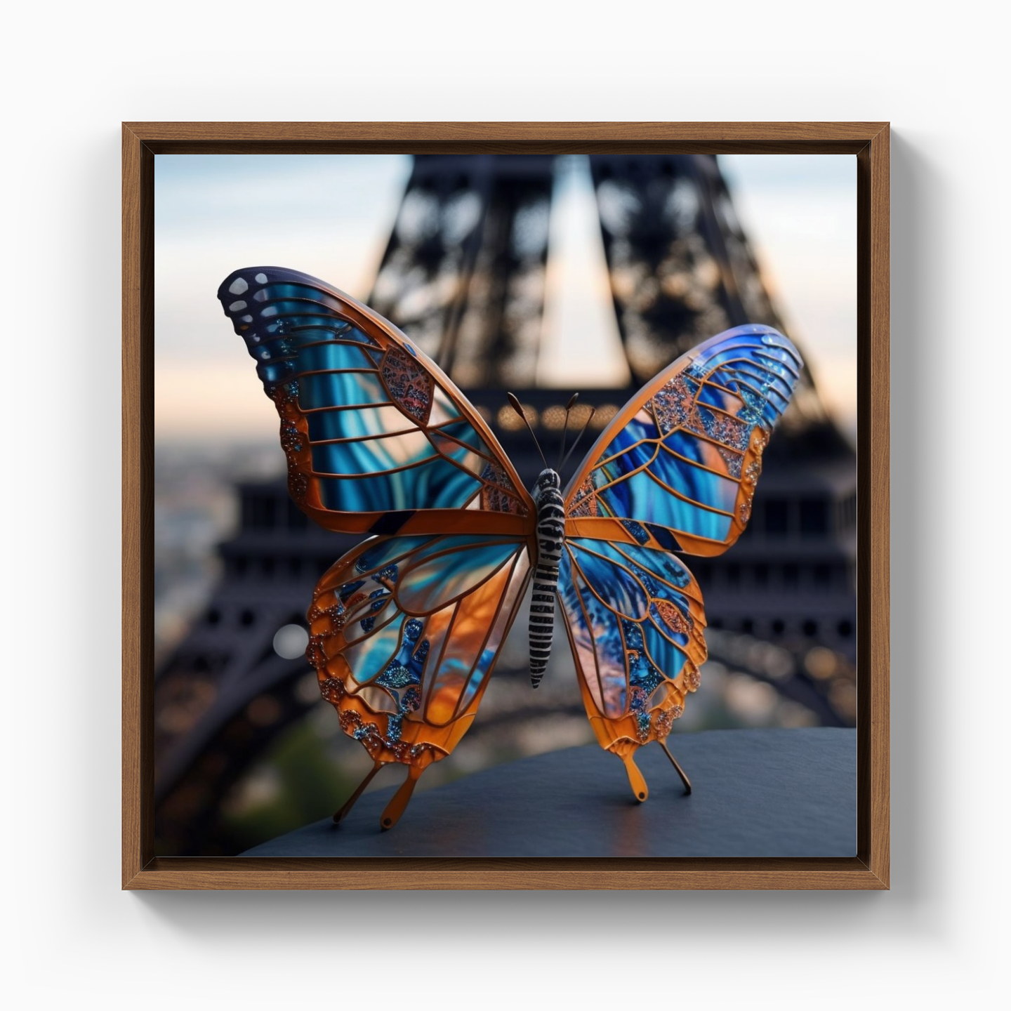 Metallic Butterfly - Canvas Print