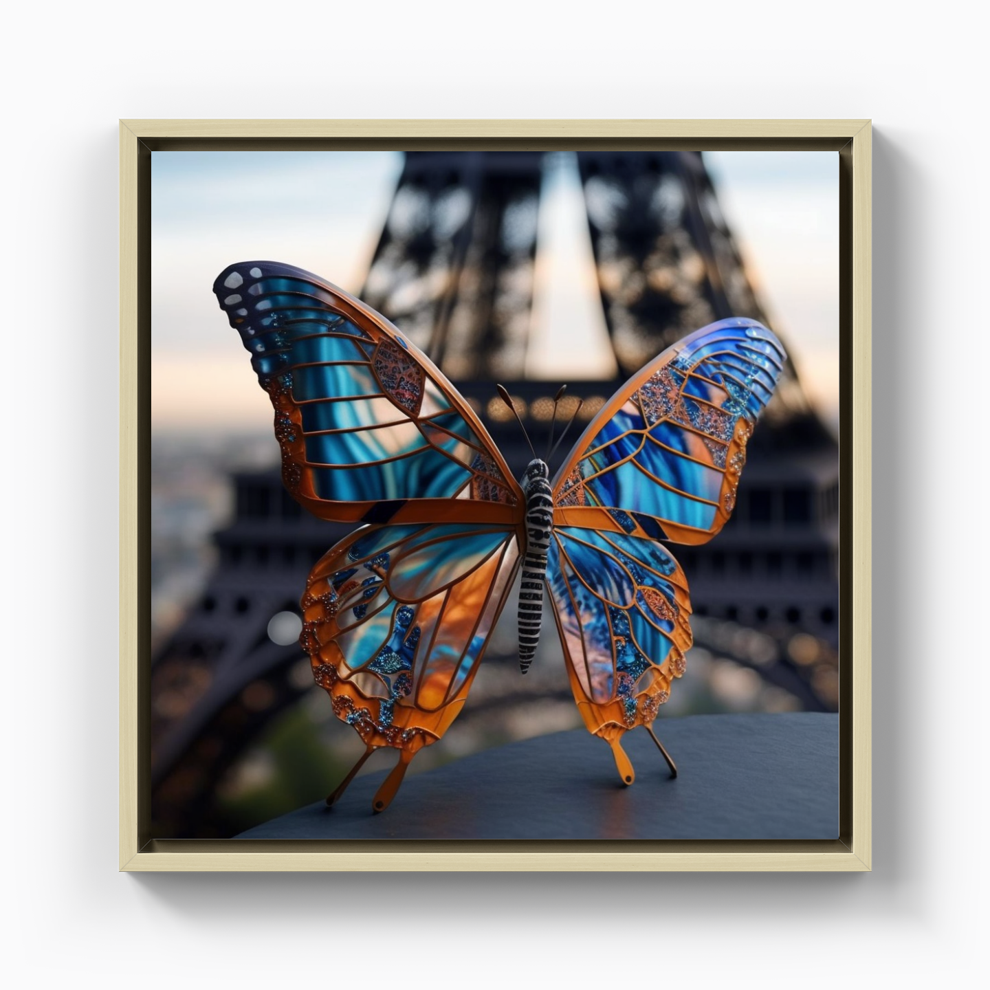 Metallic Butterfly - Canvas Print