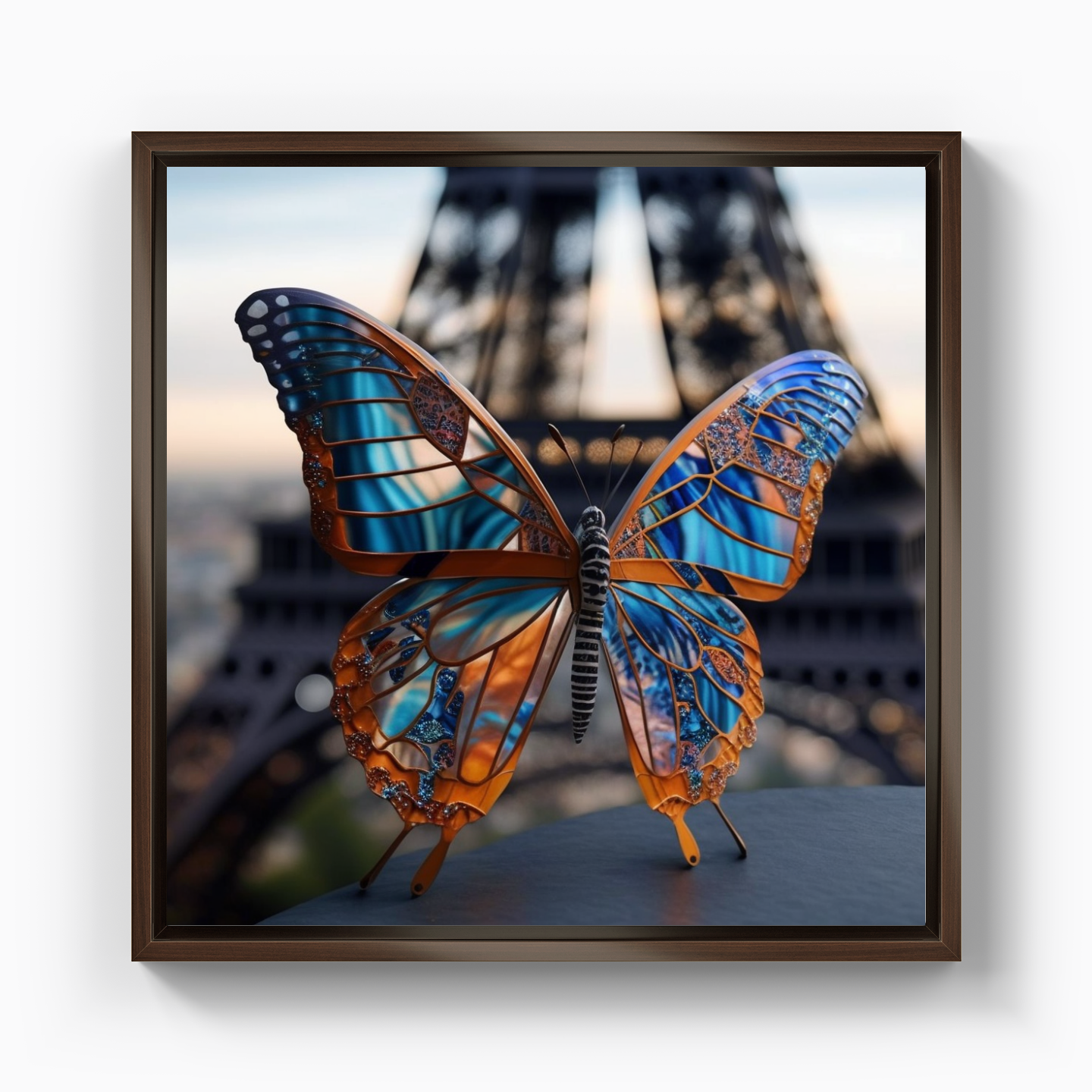 Metallic Butterfly - Canvas Print