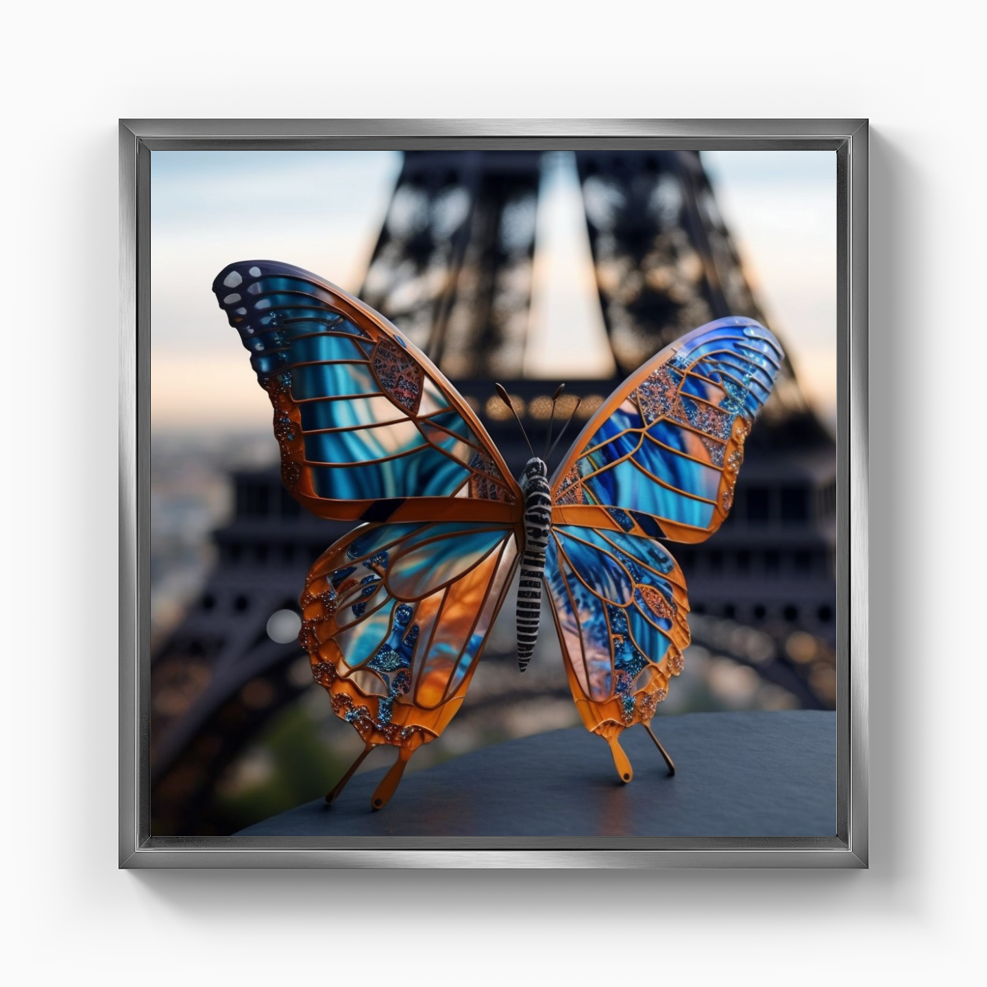 Metallic Butterfly - Canvas Print