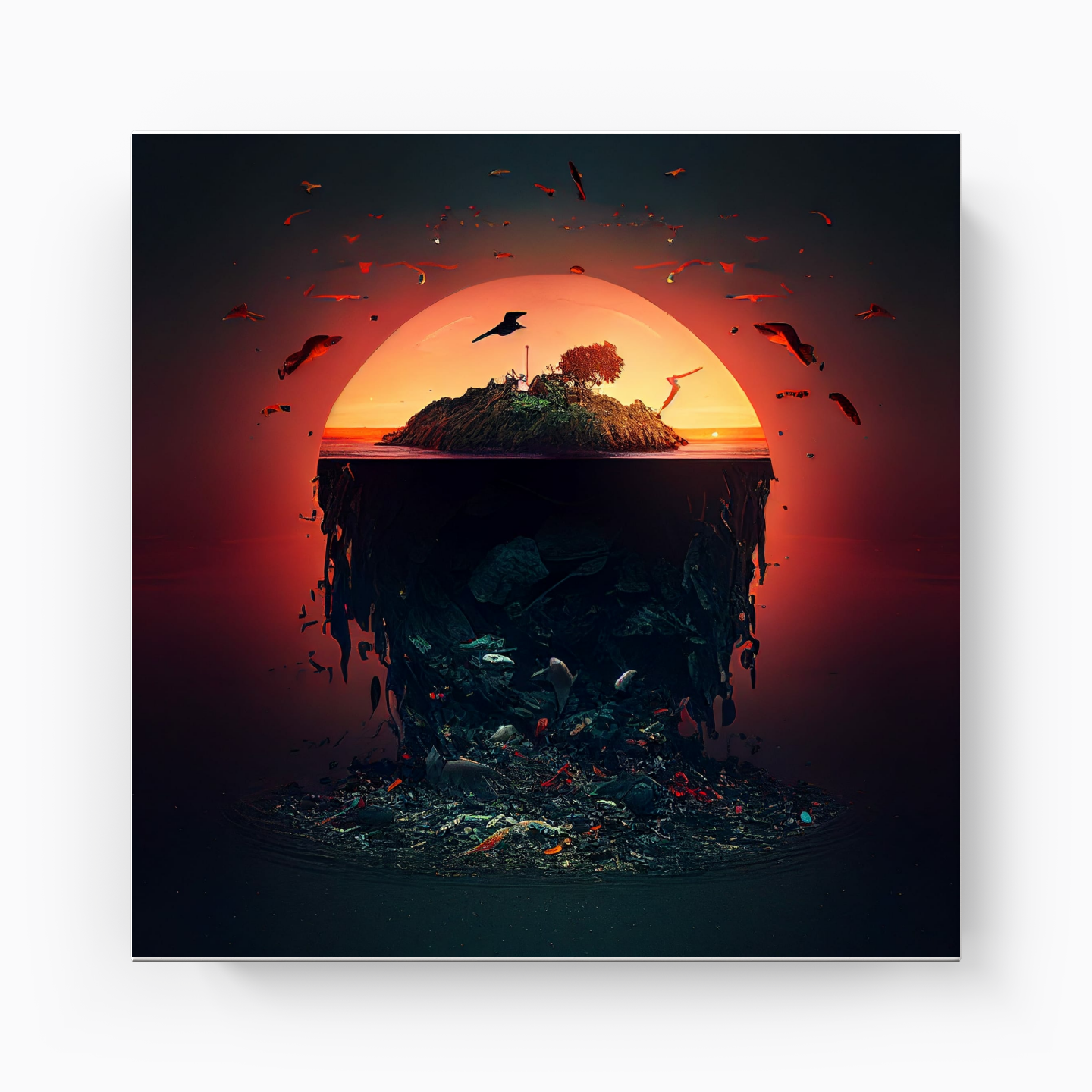 Garbage Island 2 - Canvas Print