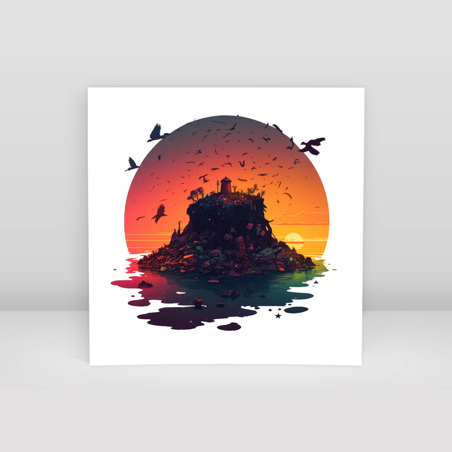 Garbage Island - Art Print