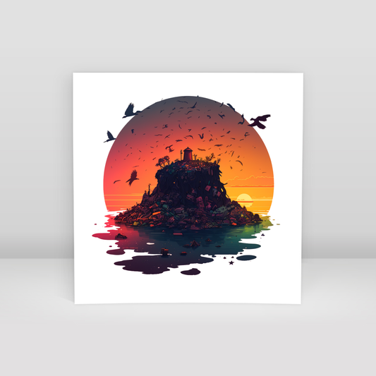 Çöp Ada - Art Print