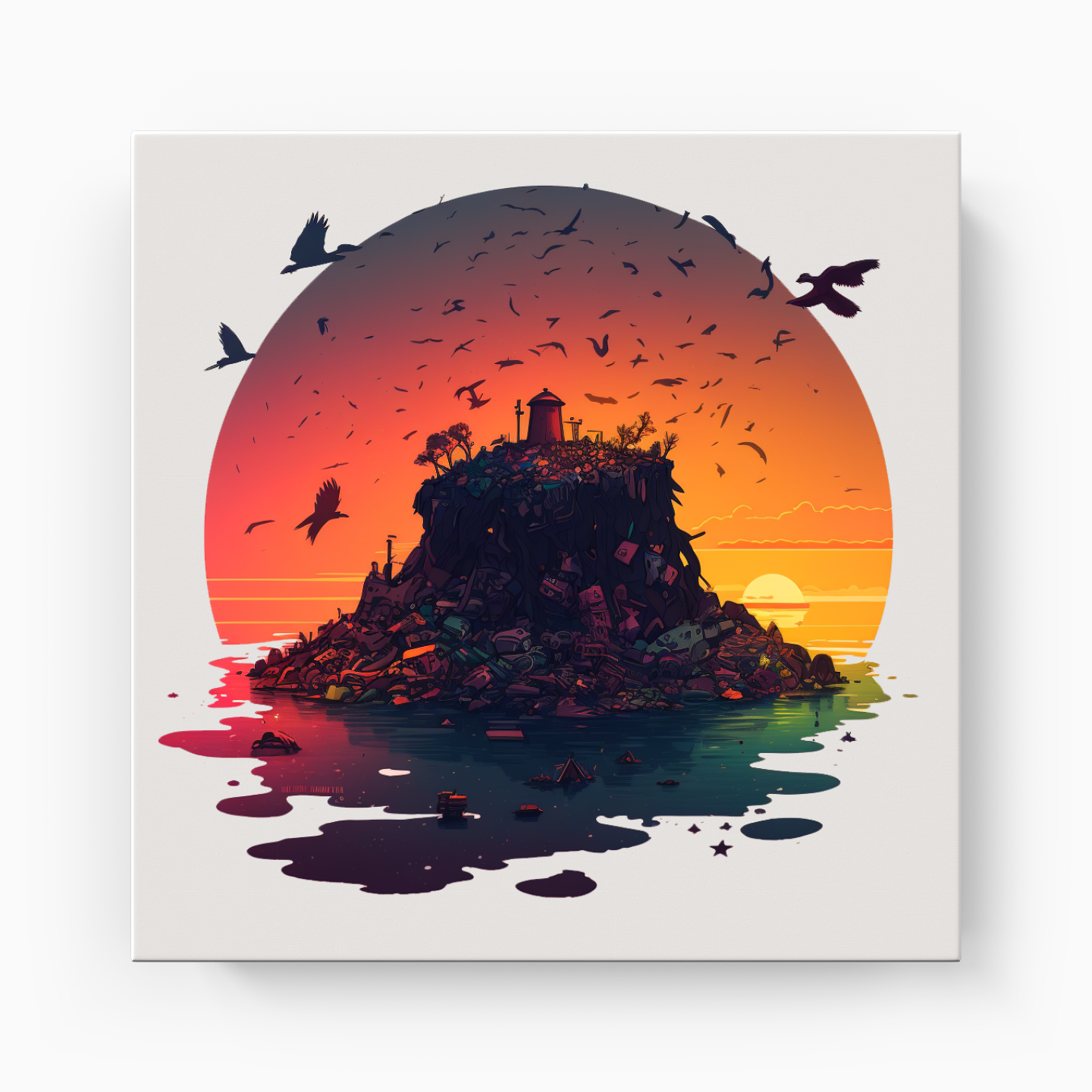 Garbage Island - Canvas Print