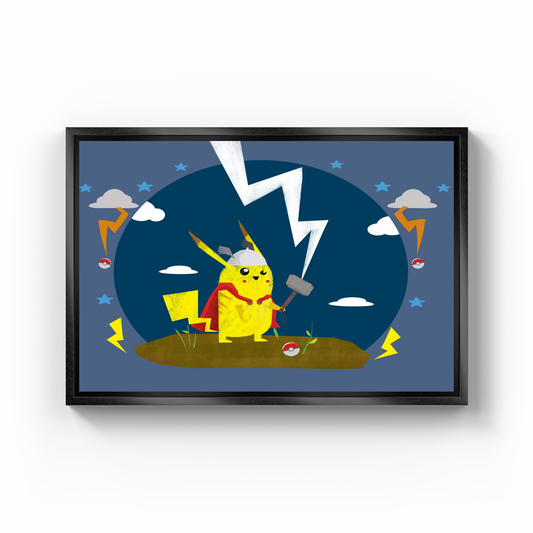 Şimşek Tanrısı - Kanvas Tablo