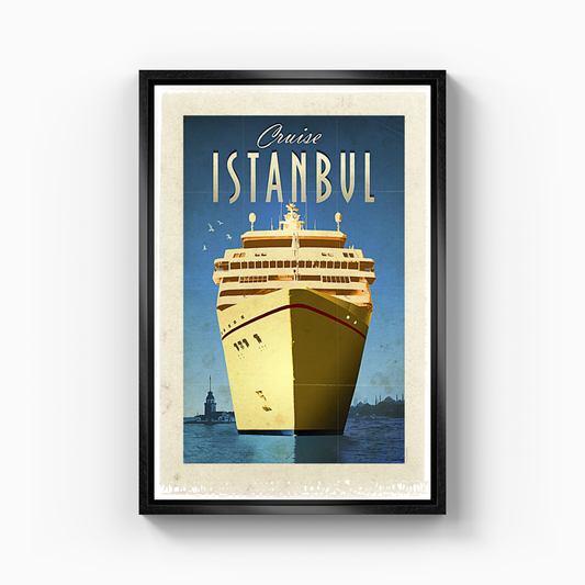 Istanbul Cruise Ship - Canvas Print