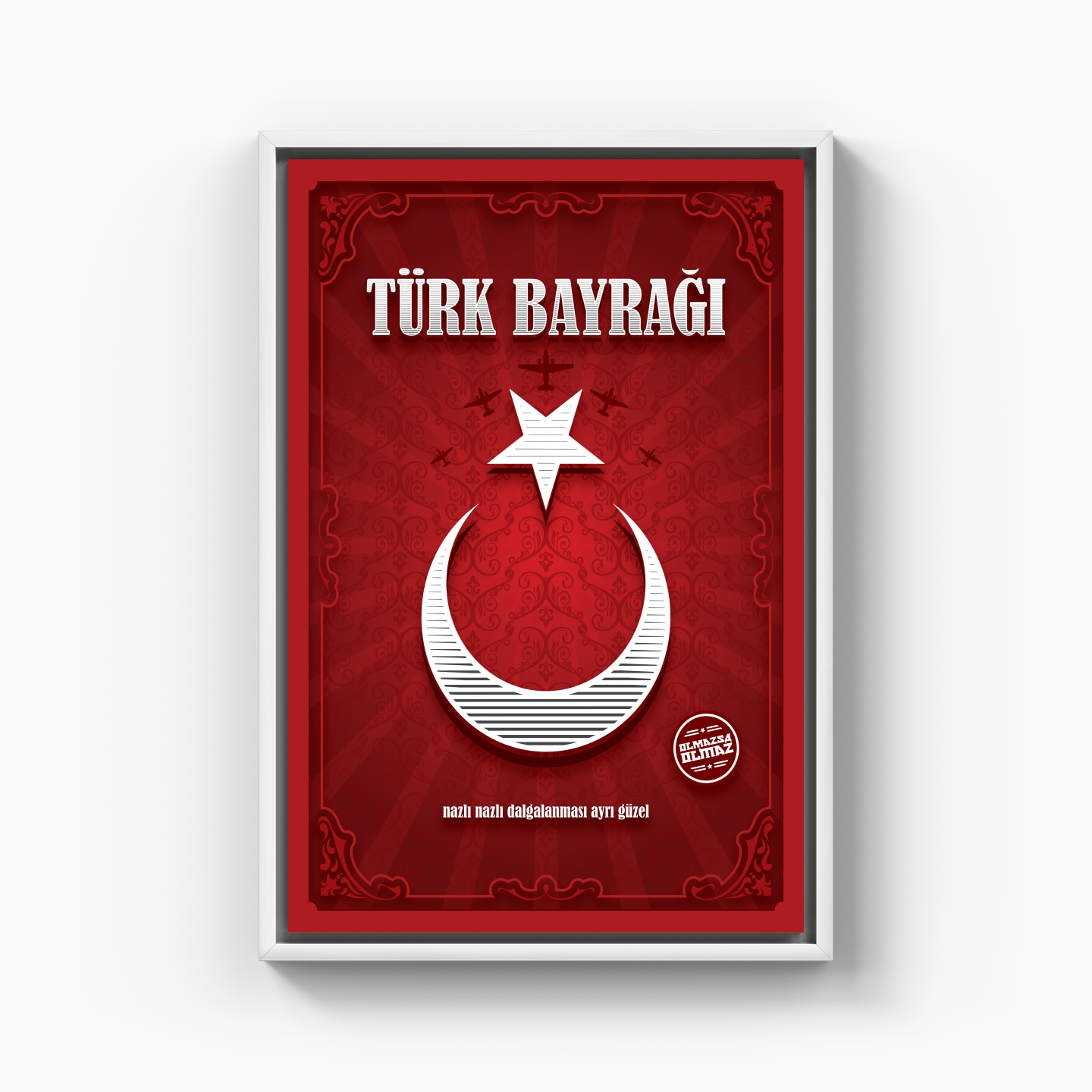 Türk Bayrağı - Kanvas Tablo