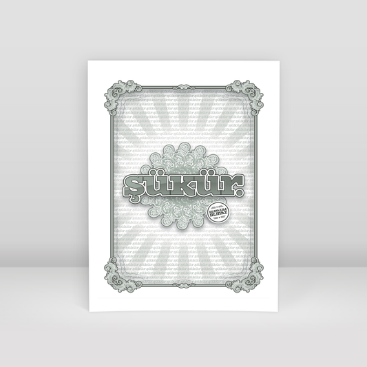 şükür - Art Print