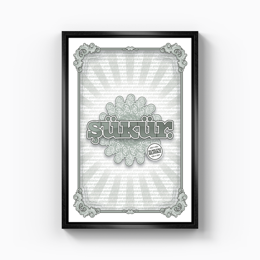 şükür - Kanvas Tablo