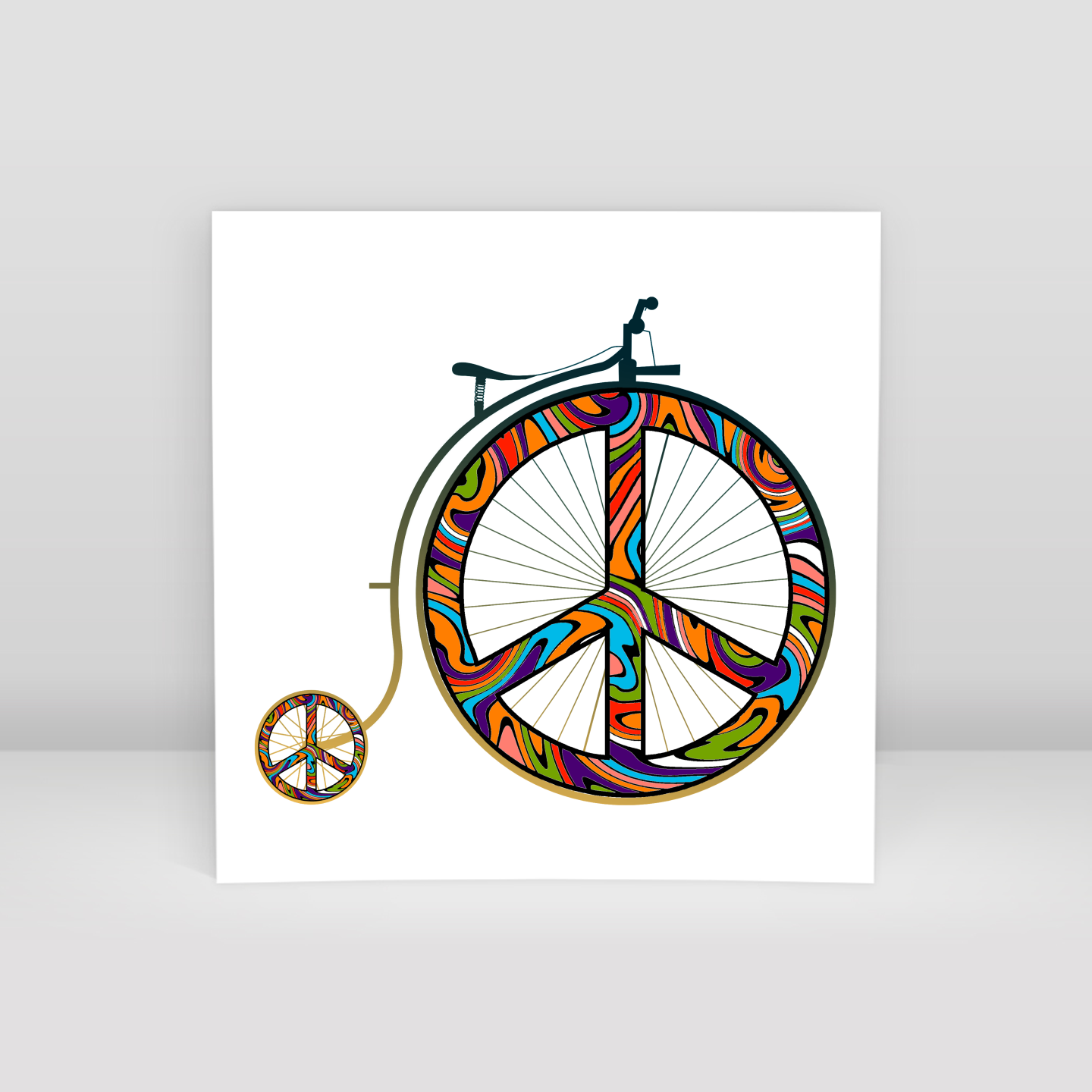 Peace Bike - Art Print