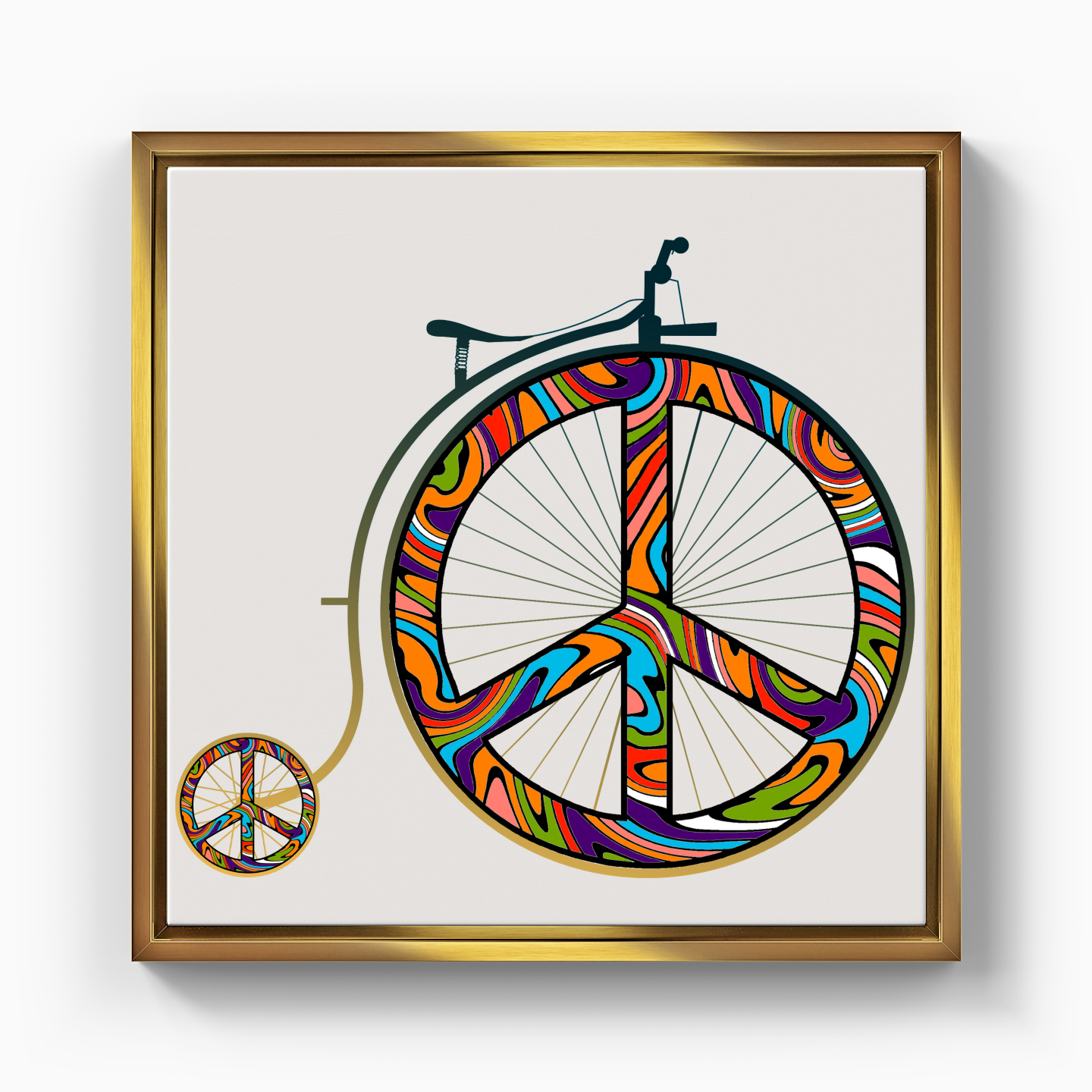 Barış Bisikleti - Kanvas Tablo