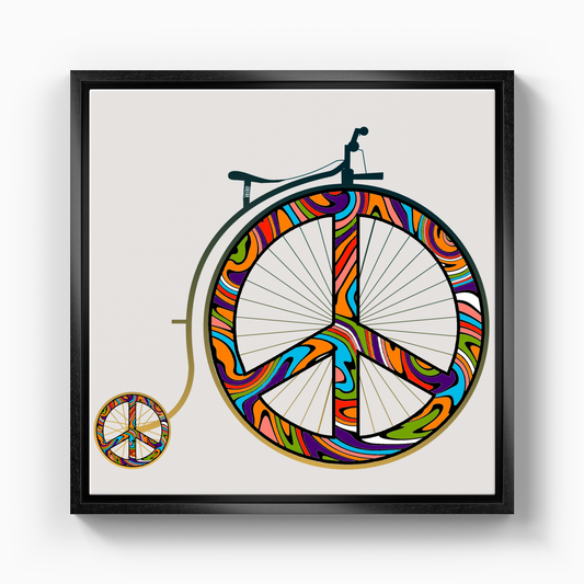 Peace Bicycle - Canvas Print