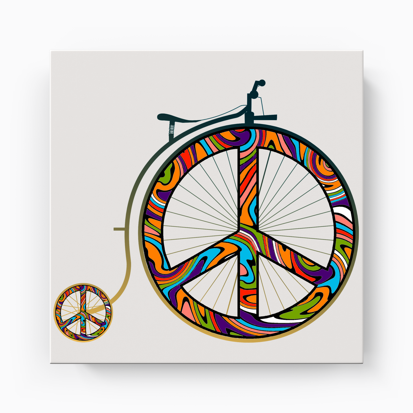 Barış Bisikleti - Kanvas Tablo