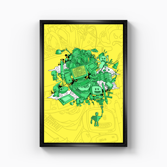 çizer rüyası - Kanvas Tablo