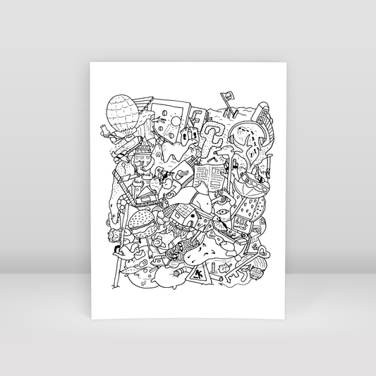doodle dream - Art Print