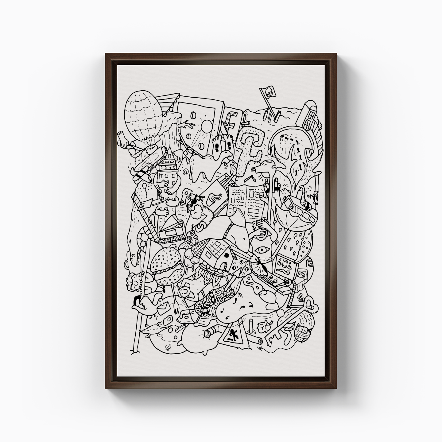 doodle dream - Kanvas Tablo