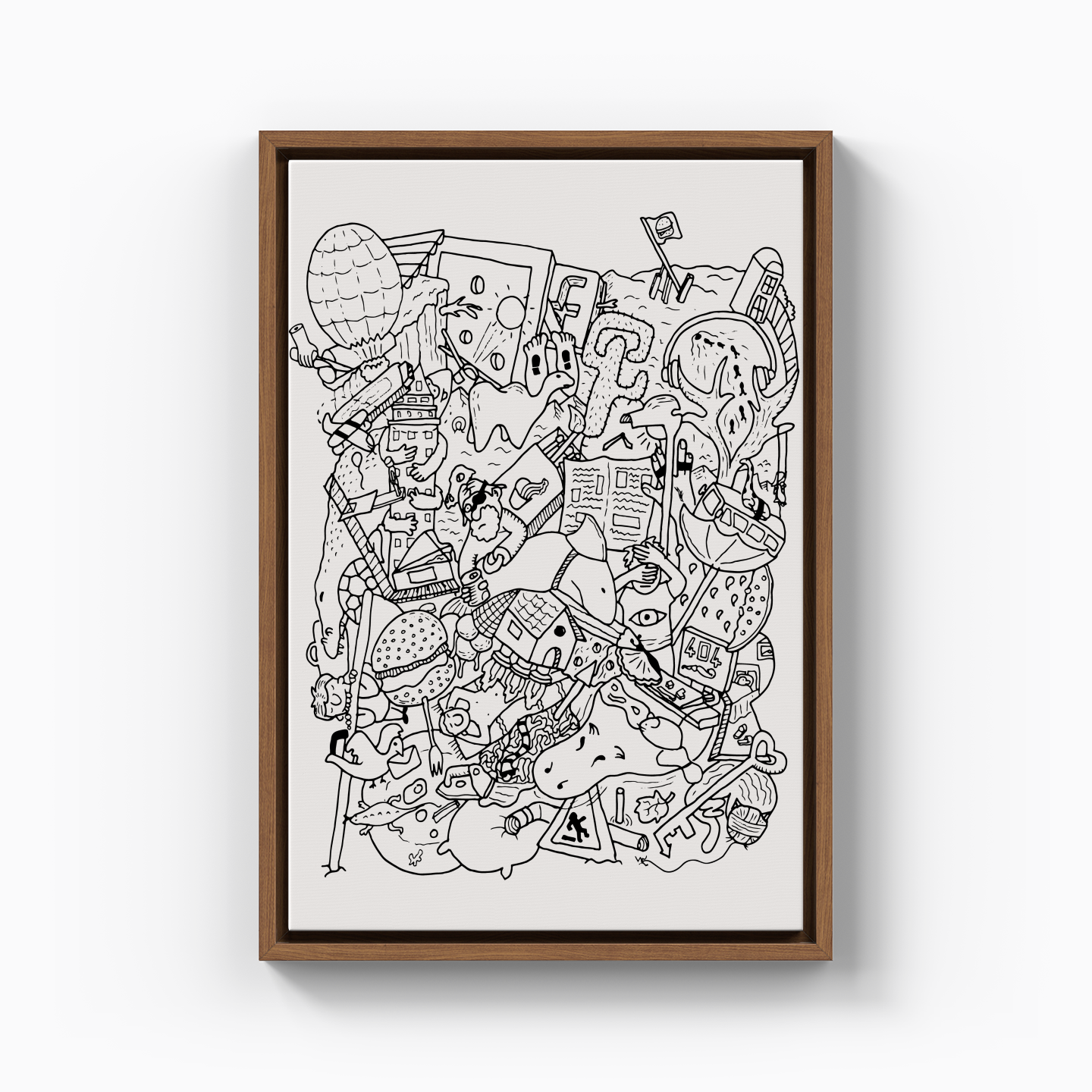 doodle dream - Kanvas Tablo