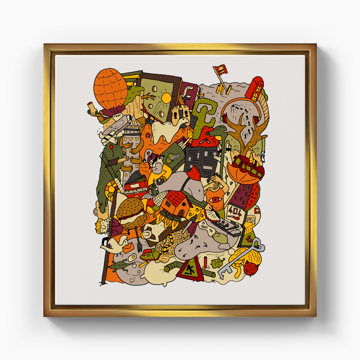 renkli rüyalar - Kanvas Tablo