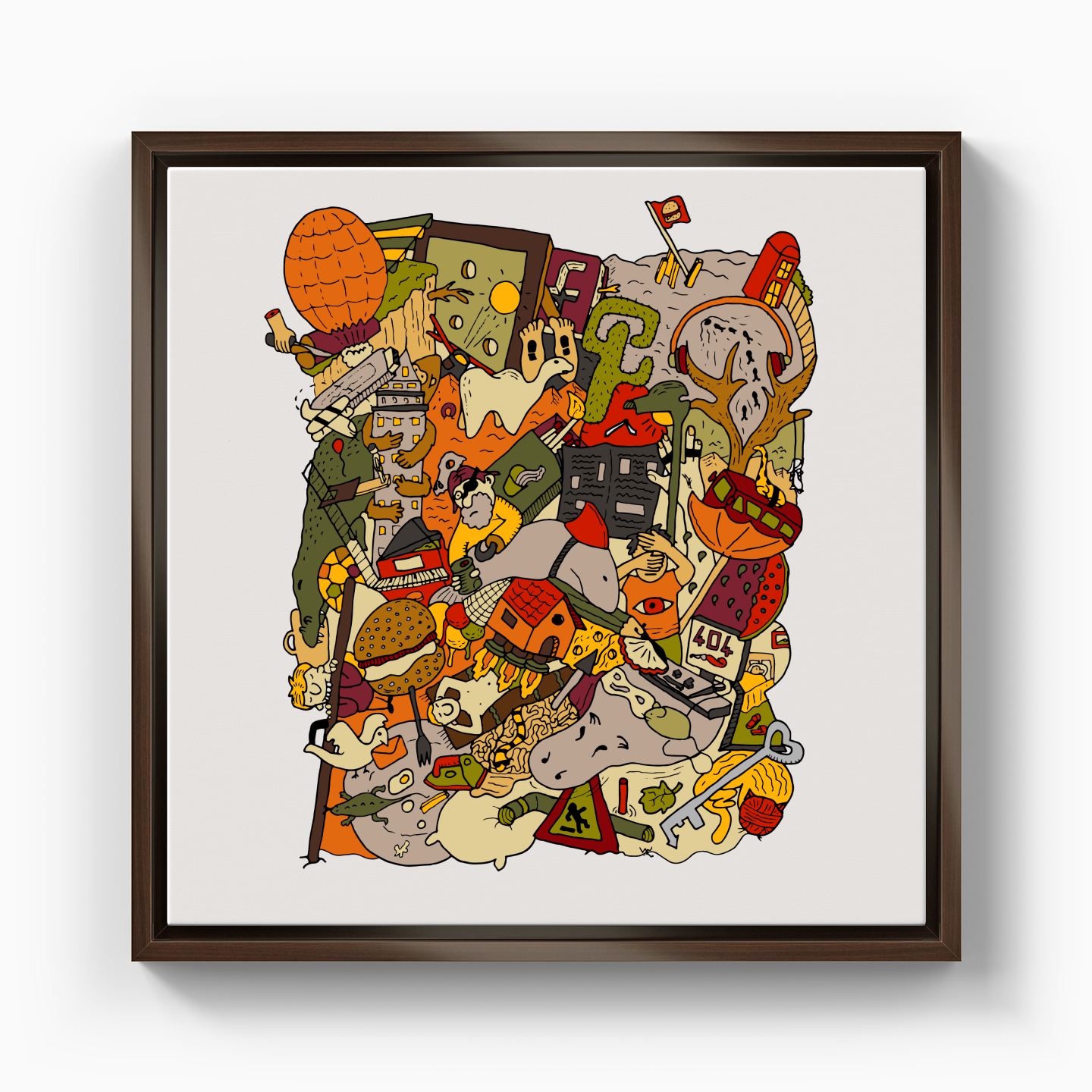 renkli rüyalar - Kanvas Tablo