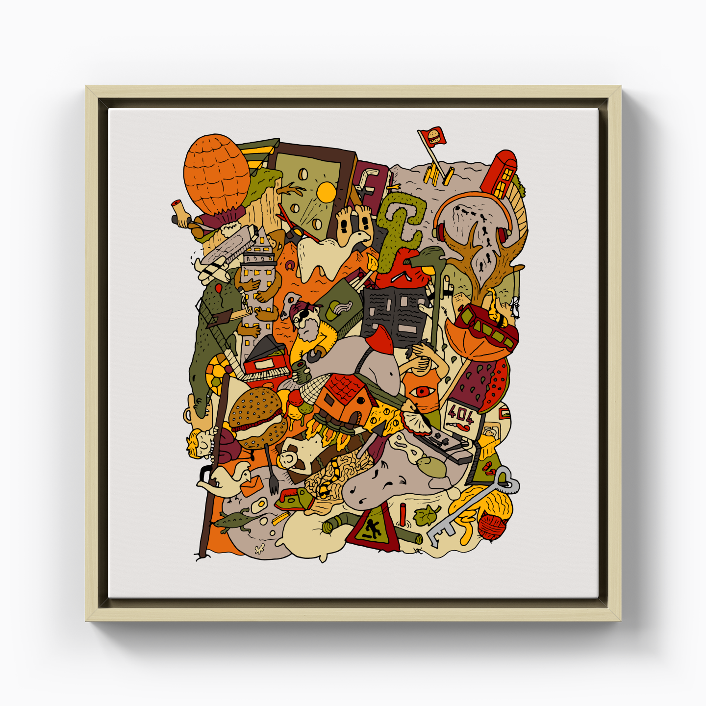 renkli rüyalar - Kanvas Tablo