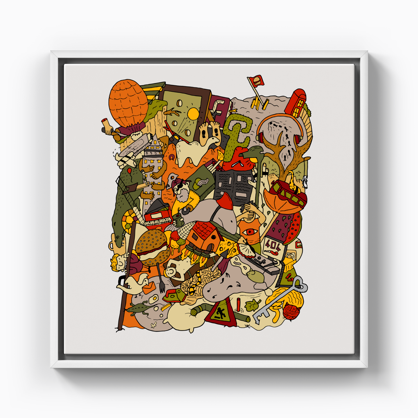 renkli rüyalar - Kanvas Tablo