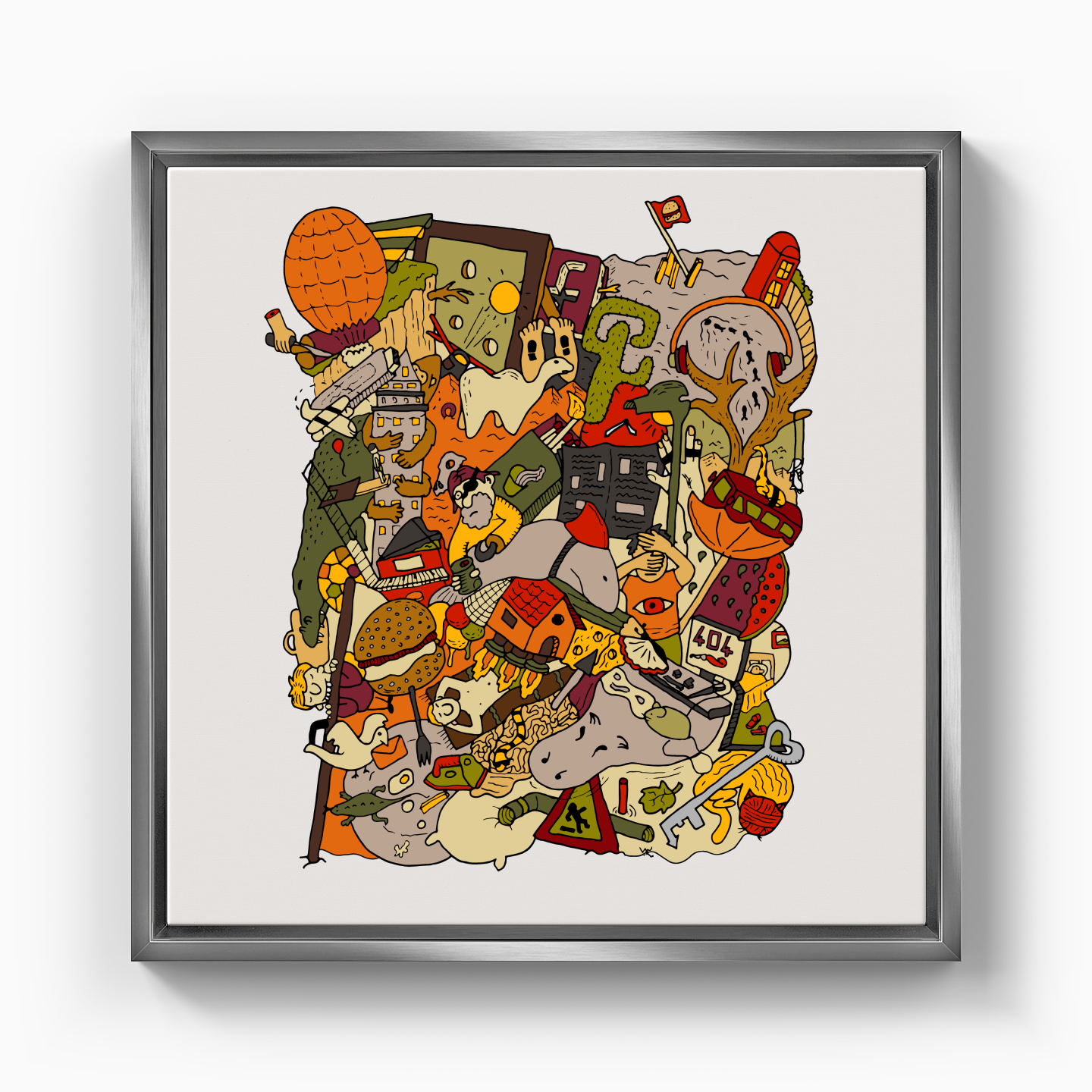 renkli rüyalar - Kanvas Tablo