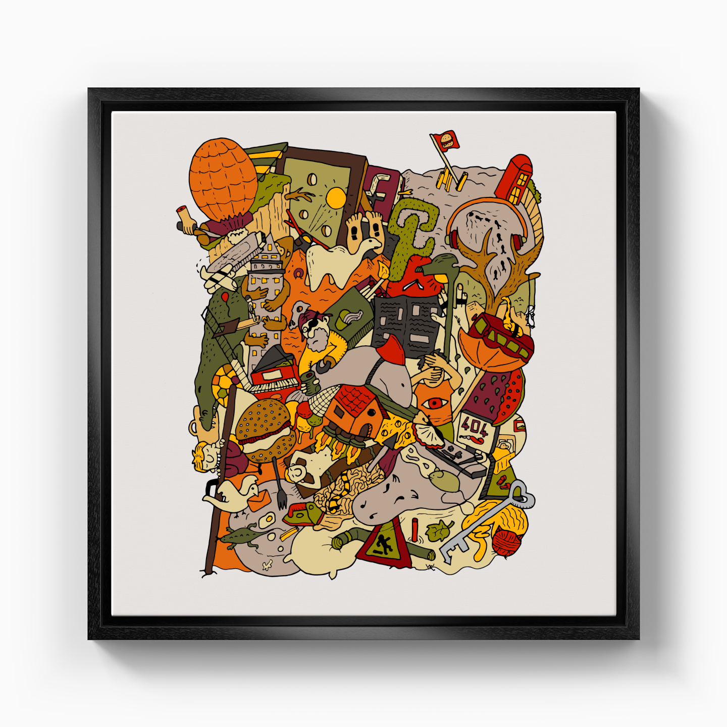 renkli rüyalar - Kanvas Tablo