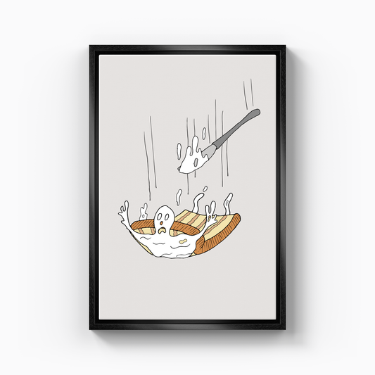 flying butter bread - Canvas Painting