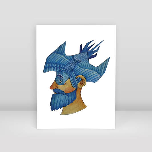 bird man - Art Print