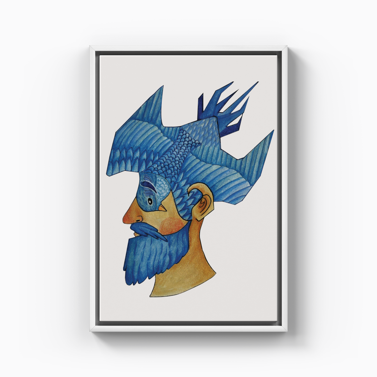 bird man - Canvas Painting