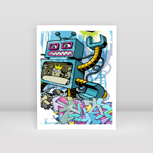 Graffiti Robot - Art Print
