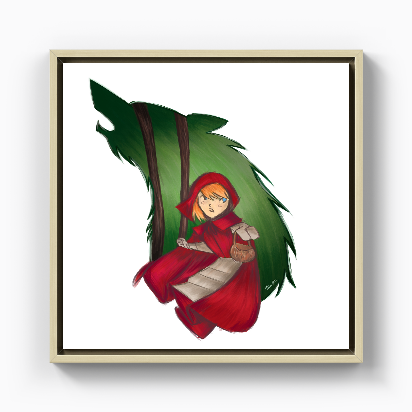 RED RIDING RIDING RIDING - Canvas Painting