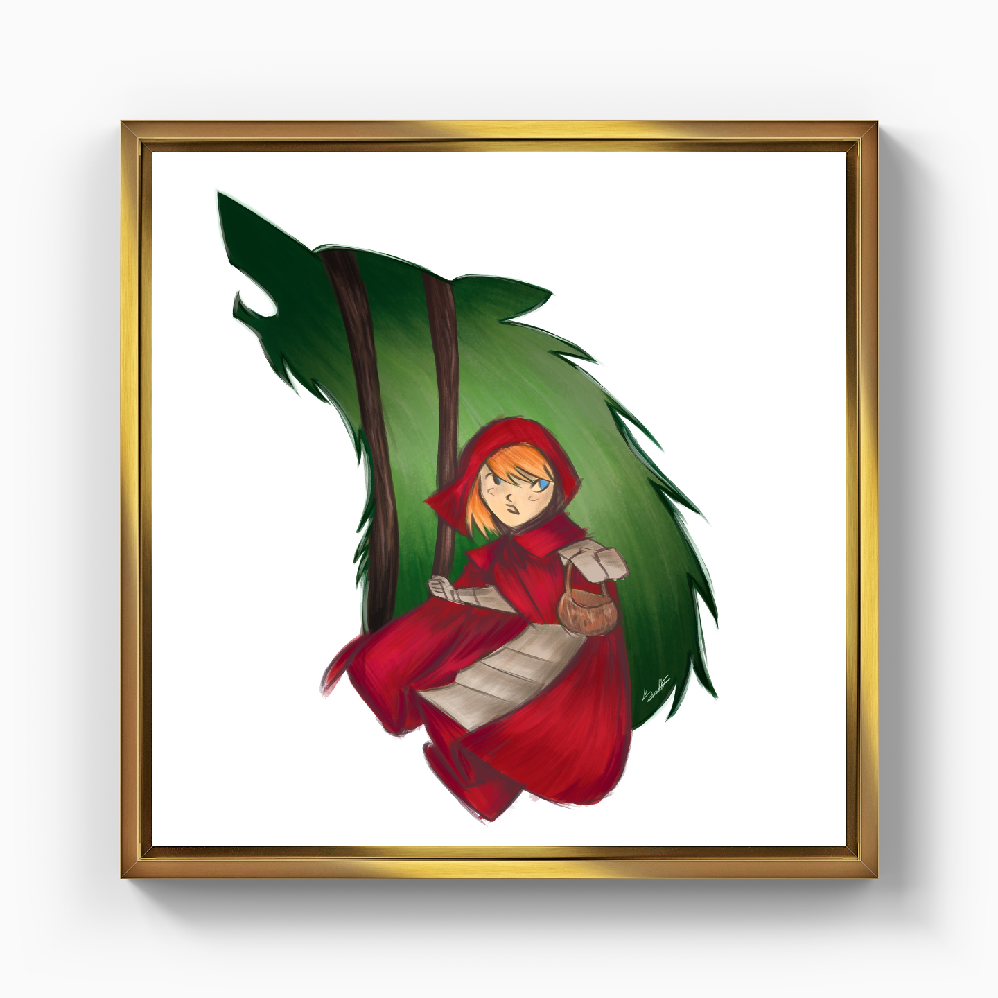 RED RIDING RIDING RIDING - Canvas Painting