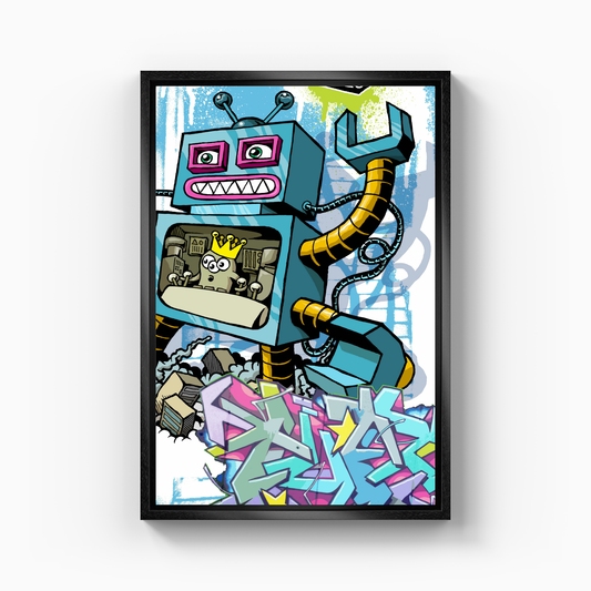 Graffiti Robot - Canvas Print